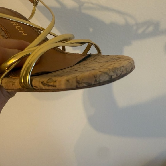 Gold Strappy Sandals - Picture 10 of 12